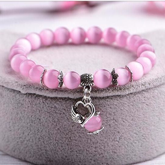 Natural red agate crystal bracelet