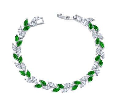 Bracelet Bracelet Jewelry Fashion Colorful Crystal Willow Bracelet Copper Zircon Bracelet