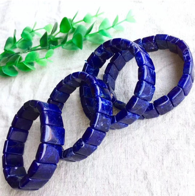 Natural blue crystal beads bracelet