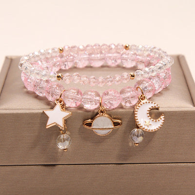 Small And Cute Rabbit Flower Crystal Bracelet Bracelet