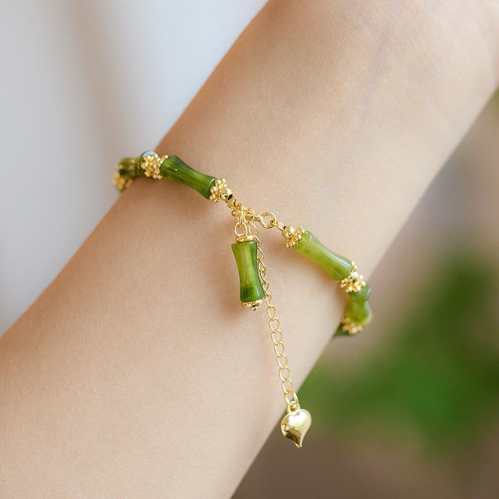 Agate Heart Sutra Crystal Bracelet Simple