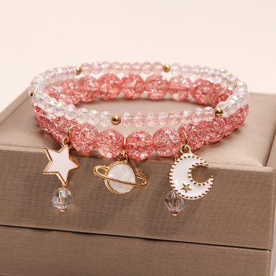 Small And Cute Rabbit Flower Crystal Bracelet Bracelet