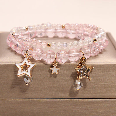 Small And Cute Rabbit Flower Crystal Bracelet Bracelet