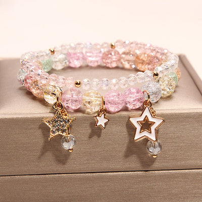 Small And Cute Rabbit Flower Crystal Bracelet Bracelet