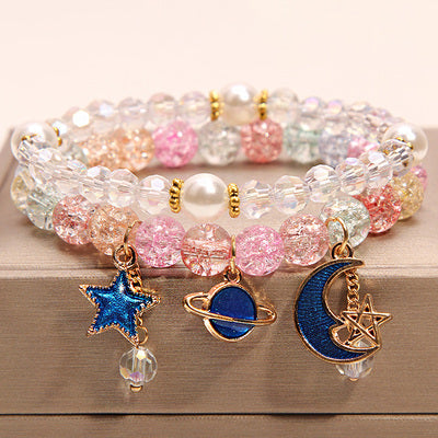 Small And Cute Rabbit Flower Crystal Bracelet Bracelet