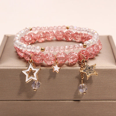 Small And Cute Rabbit Flower Crystal Bracelet Bracelet