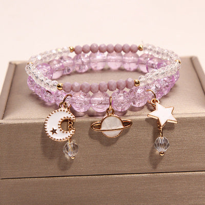 Small And Cute Rabbit Flower Crystal Bracelet Bracelet